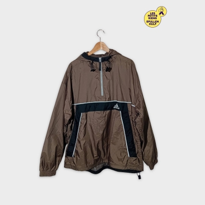 Veste Coupe-vent Adidas Marron Vintage Xl