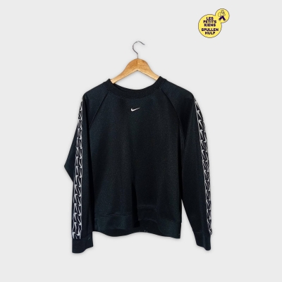 Sweat Nike Noir Bandes Logo Swoosh M