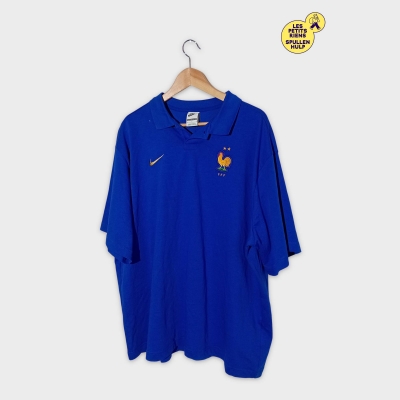 Polo Nike France Fff Bleu L Oversized