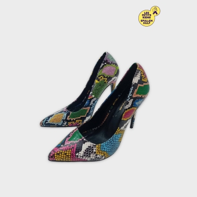 Escarpins Sergio Todzi Motif Serpent Multicolore