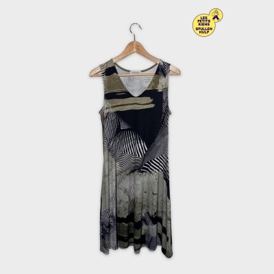 Robe Fluide Massana Motif Géométrique M