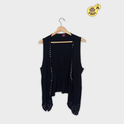 Gilet Noir Strass Blancheporte Taille 50/5xl
