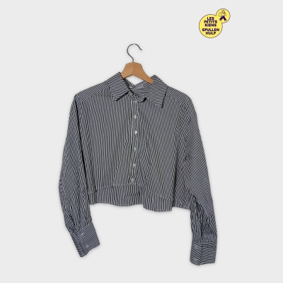 Chemise Rayée Loavies Noir Et Blanc Xs