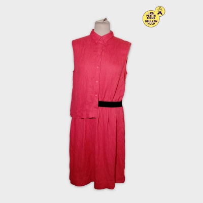 Robe Cop.copine Sans Manches Rouge L