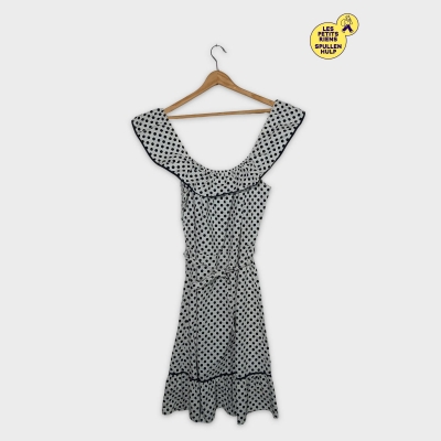 Robe D'été À Pois Noir Et Blanc M