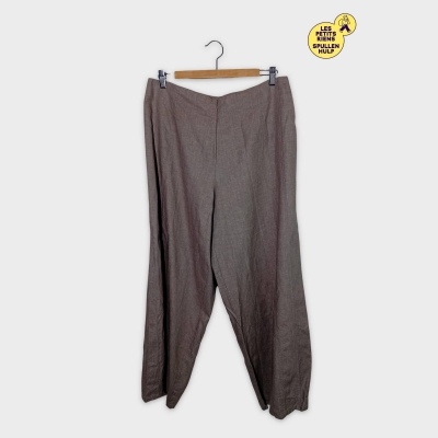 Pantalon Large En Lin Sarah Pacini