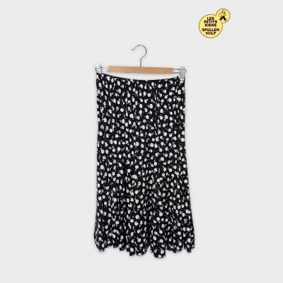 Jupe Courte Fluide À Motif Fleurs L