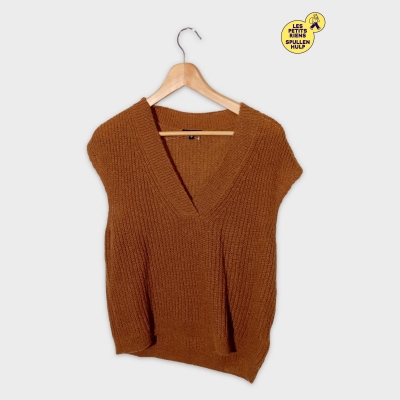 Débardeur En Maille Côtelée Sora Xs