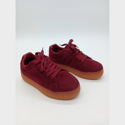 Baskets Compensées Ideal Shoes Bordeaux 36
