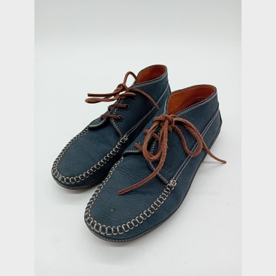 Mocassins Tod's En Cuir Bleu Marine