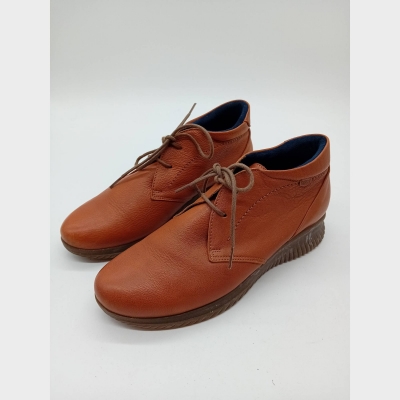 Boots Onfoot En Cuir Cognac 41