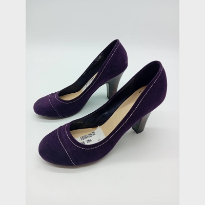 Escarpins Clarks En Daim Violet