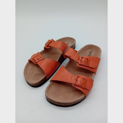Sandales À Brides Orange Bristol