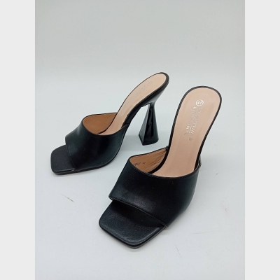 Mules À Talons Noires La Bottine Souriante 41