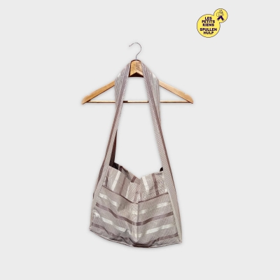 Sac Pascale Rayé Label Jaune