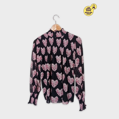 Top Plissé À Fleurs Fabienne Chapot S