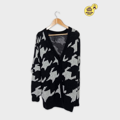 Gilet En Maille Pied-de-poule Sarah Pacini