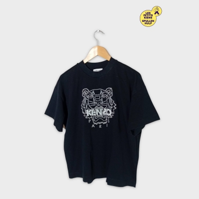T-shirt Kenzo Noir Brodé Tigre