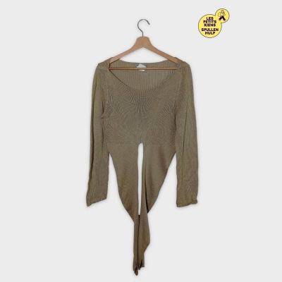 Pull En Maille Fine Beige Sarah Pacini