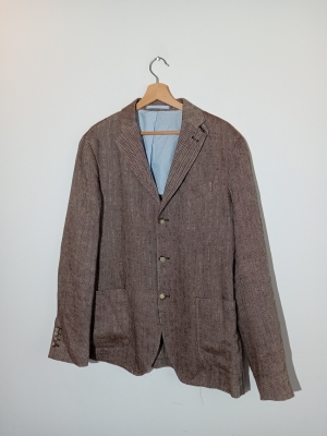 Veste Blazer River Woods À Chevrons Marron