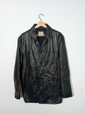 Veste En Cuir Noir F&co L