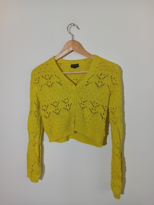 Gilet Jaune Ajouré En Coton Piombo
