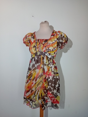 Tunique Fluide Motif Abstrait Zara