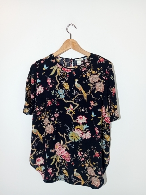 Blouse Fluide À Motif Floral H&m
