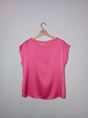 Haut Fuchsia Satiné Fluide