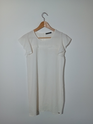 Robe Courte Blanche Texturée Body & Soul