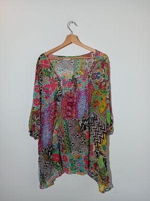 Blouse Fluide À Motifs Yessica Xl