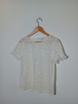 Haut En Dentelle Blanc Tom Tailor