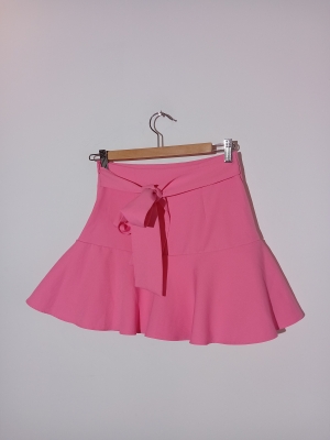 Mini Jupe Patineuse Rose Zara Xs