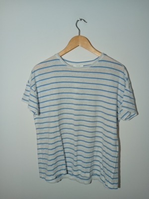 T-shirt Rayé Bleu Et Blanc Opus M
