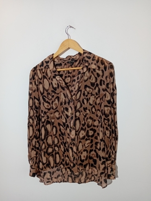 Chemise Fluide Imprimé Léopard Massimo Dutti