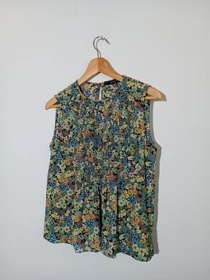 Haut Fleuri Sans Manches Zara M
