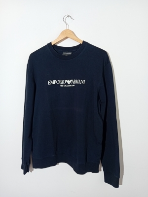 Sweat Fin Emporio Armani Bleu Marine M