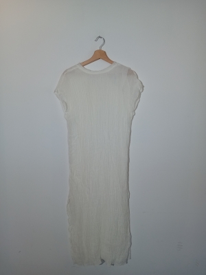 Robe Longue En Lin Blanc Zara S
