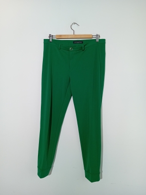 Pantalon Droit Matière Jogger Vert Sandro Ferrone L