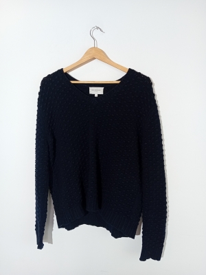 Pull En Cachemire Bleu Marine Eric Bompard