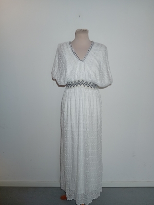 Robe Longue Blanche Dentelle Bohème