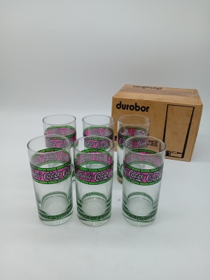 Lot De 6 Verres Durobor Coca-cola Vintage