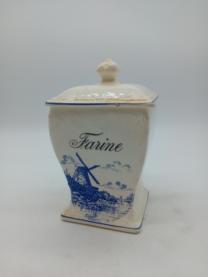 Pot À Farine Vintage Céramique