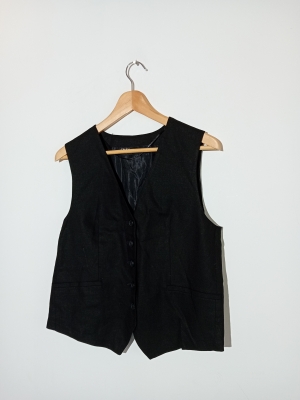 Gilet De Costume Noir Zara