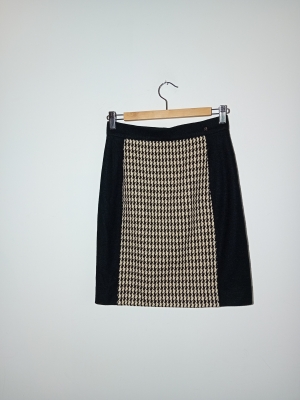 Jupe Droite Pied-de-poule Carolina Herrera