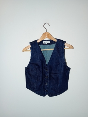 Gilet De Tailleur Zara En Jean Brut M