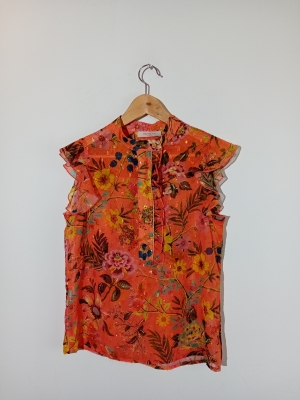 Haut Floral Coloré Imprevu