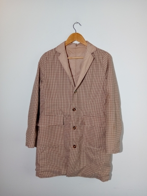 Manteau Léger Réversible Pied-de-poule Indi & Cold Xs