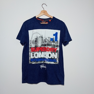T-shirt Superdry London Bleu Marine M