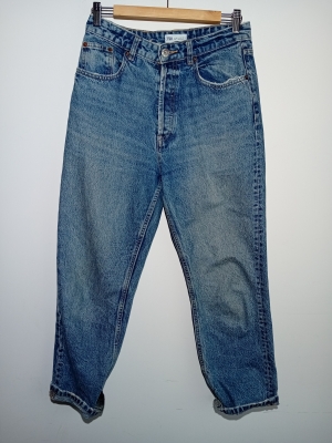 Jean Mom Zara Bleu